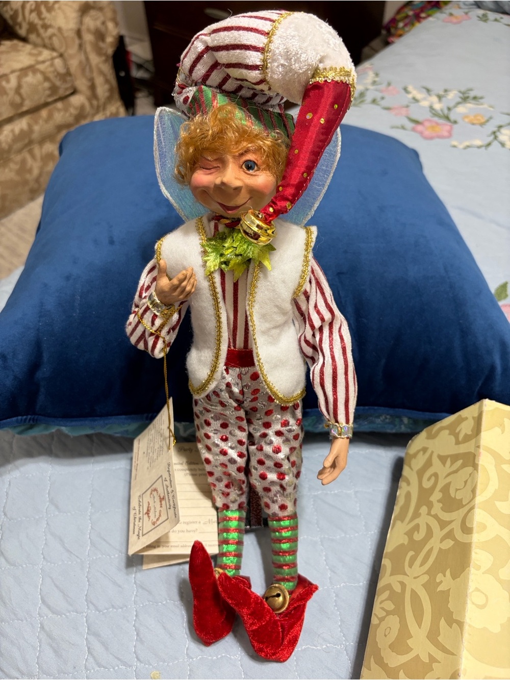 New in Box Mark Roberts
Party Time Pixie Fairy, a whimsical, limited-edition elf